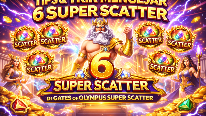 Tips & Trik Mengejar 6 Super Scatter di Gates of Olympus Super Scatter